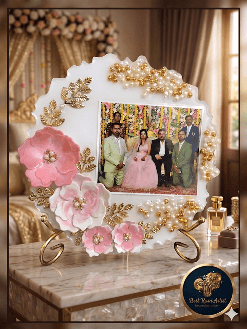 Handmade resin photo frame by Shilpa Amit Shrivastava Handmade resin photo frame by Shilpa Amit Shrivastava