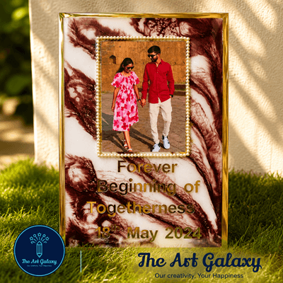 Handmade resin photo frame as a custom gift Handmade resin photo frame as a custom gift