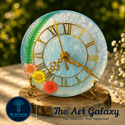 Handmade resin table clock for home decor Handmade resin table clock for home decor